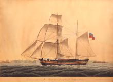 Vuonna 1818 rakennettu kaljaasi Freden Fellmanin veljesten laivanavarustajauran alkuvaiheilta.